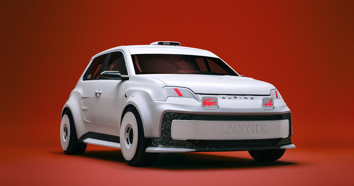 Après Gucci en Formule 1, Alpine préfère Lacoste avec l’A290 Rallye (et Pierre Niney fait semblant de la crasher)