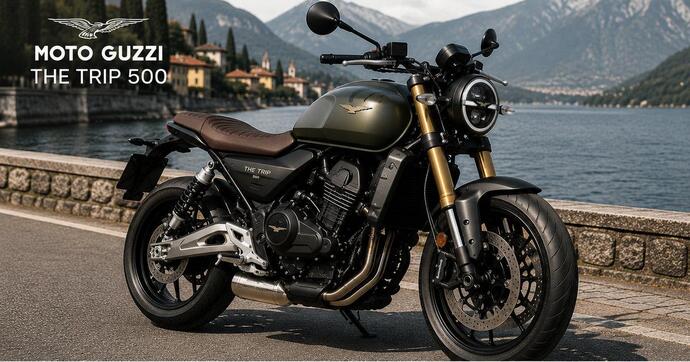 Une Moto Guzzi à moteur bicylindre en ligne ? Voici la future « The Trip 500 » !