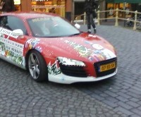Audi R8 "sapin de Noël"