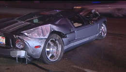 Une Ford GT en moins : elle finit sa course contre un mur