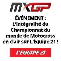 TV : la saison de MXGP en clair sur l'Equipe 21
