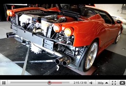 Réveil Auto - Ferrari F430 Spider Underground Racing : 1000ch sinon rien