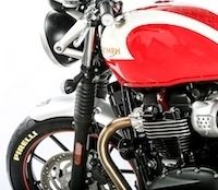 Triumph Street Twin by Pirelli... clin d'oeil aux 70's
