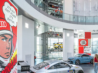 Le 5 cylindres Audi a droit à une expo rien que pour lui