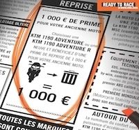 KTM : 1 000 € de reprise pour l'achat d'une Adventure