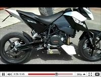 KTM 690 Duke et le nouveau LeoVince SBK en vidéo
