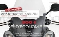 Kymco: prolongation de l’offre Dink Street