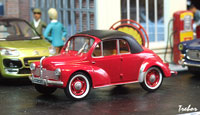 Modèle Réduit Renault 4 CV Cabriolet 1950 1/43 - Eligor, état Neuf