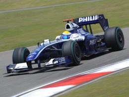 Barrichello et Williams au pied du podium