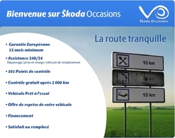 Skoda met ses voitures d'occasion en valeur.