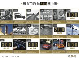 General Motors a construit 500 millions de véhicules depuis sa création