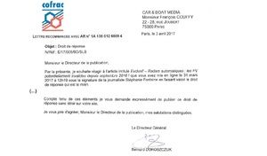 Radars automatiques – Les PV potentiellement invalides depuis fin 2016 : droit de réponse du Cofrac