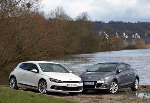 Comparatif Volkswagen Scirocco/Renault Mégane Coupé