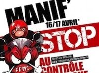 FFMC: Manifestation nationale contre le controle technique 2RM les 16 et 17 avril 2016