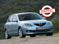 Mazda rappelle 91 588 modèles 3 et 3 MPS : risque de défaillance de l'essuie-glace