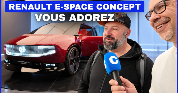 « J'aime les SUV... mais quand on voit un monospace comme ça, j'aimerais bien l'avoir dans le garage. », le Renault e-Space concept fait l'unanimité
