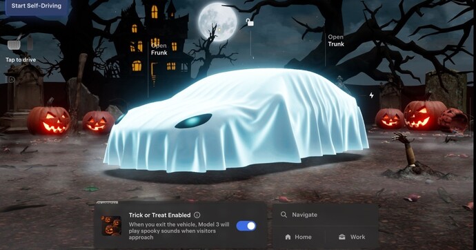 "Une maison hantée sur roues": voici le mode Halloween de Tesla