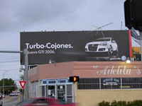 Une campagne d'affichage plutôt virile