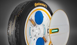 Continental développe un pneu capable de se gonfler seul