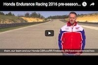 Honda Endurance Racing 2016: la vidéo de pré-saison