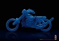 Pub du jour : une Moto à air ... c'est gonflé