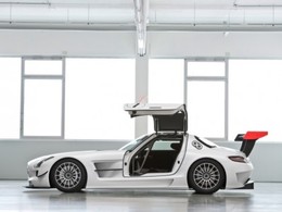Une Mercedes SLS GT3 aux 24 Heures de Dubaï