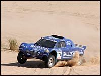 Jean Louis Schlesser remporte la 5e étape du rallye Optic 2000