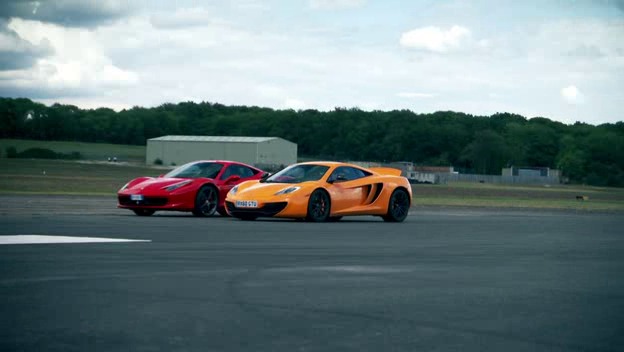 Top Gear Mclaren Mp4 12c Vs Ferrari 458 Italia Round 4 Fight