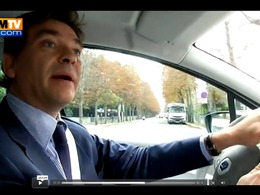 Arnaud Montebourg en flagrant délit d'excès de vitesse en Renault Zoé