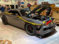 Une Dodge Challenger volée puis accidentée exposée au SEMA Show