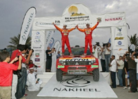 Désert Challenge: Peterhansel et Sainz heureux
