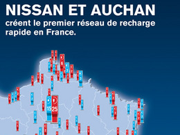 Nissan et Auchan s'associent pour créer le premier réseau de recharge rapide en France