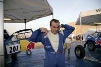 Carlos Sainz en course au volant d'une WRC