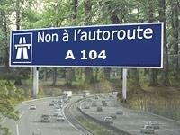 Manifestation : l'autoroute A 104 au coeur de la polémique et suivie à la trace