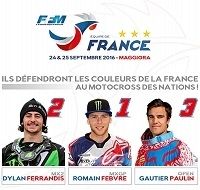 Motocross des Nations 2016 : ce sera Febvre - Ferrandis - Paulin à Maggiora
