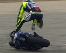 Moto GP - Grand Prix d'Aragon: rien de grave pour Valentino Rossi