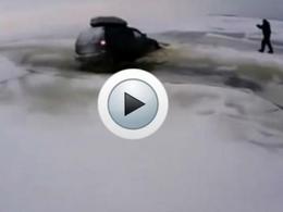 Vidéo : un 4X4 russe circ(o)ule sur un lac gelé