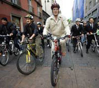 Mexico à vélo : le maire montre l'exemple