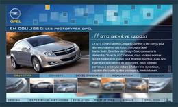 Un site Opel dédié au design