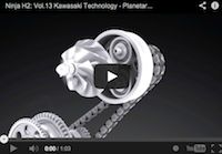 Kawasaki Ninja H2 volume 13: les 130 000 tr/ min en vidéo
