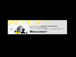 Mondial de Paris 2010 / Infrastructure électrique : la solution Modulowatt