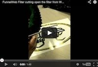 Découpe du filtre à air FunnelWeb Filter de Romain Dumontier (vidéo)