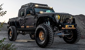 Un Jeep Gladiator animé par un moteur de Corvette