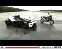 Vidéo Mauto : KTM X-Bow vs KTM 990 Supermoto