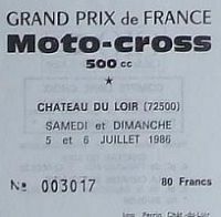 MX GP : Le prix de l’entrée des GP de 1983 à 2000