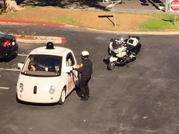 Premier PV pour la Google car pour excès de... lenteur !
