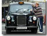 Un taxi anglais à Barcelone