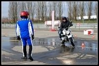 Formation à l'Allemande pour les motocyclistes de la Mairie de Paris