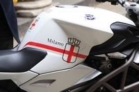 Une MV Agusta Brutale aux couleurs de la ville de Milan