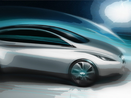 Un sketch de l'Infiniti électrique de 2013